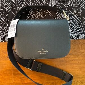Nwt Kate Spade Maddison Saddle Crossbody, black bag